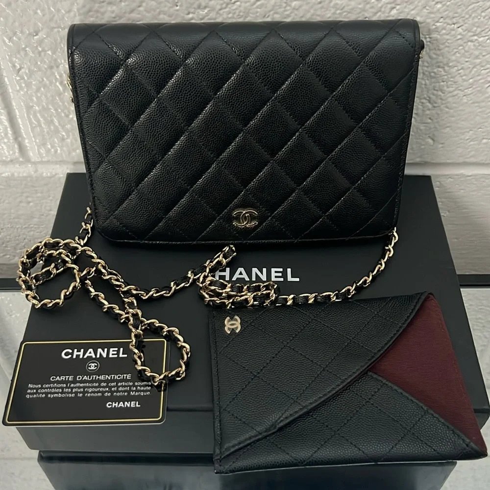 💎✨ BEAUTIFUL ✨💎  CAVIAR WOC CHANEL CROSSBODY QUILTED - Picture 9 of 17